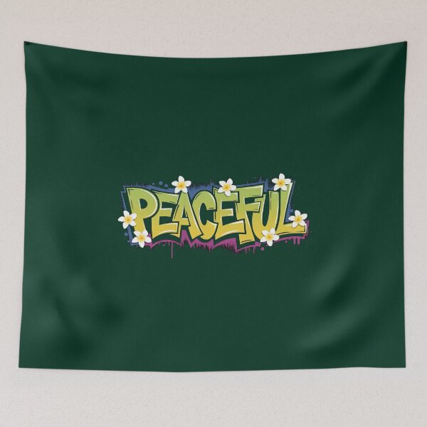 Item preview, Peaceful Graffiti designed and sold by RainCitySticker.