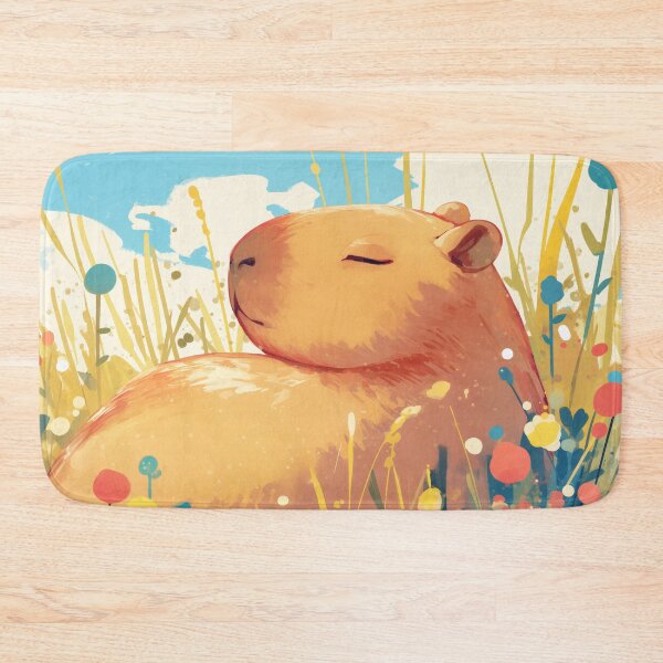Item preview, Capybara in a Field of Dreams designed and sold by AshiraCreations.