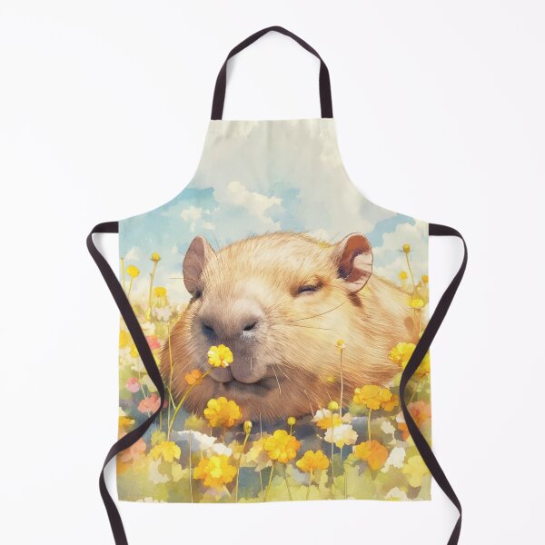 Item preview, Capybara Lazy Days in the Wildflowers designed and sold by AshiraCreations.