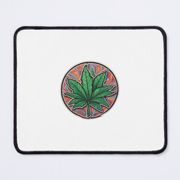 Item preview, Trippy Marijuana Weed Leaf designed and sold by cheri-lychee.