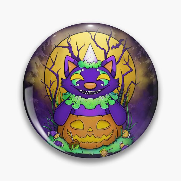 Item preview, Creepy Candy Clown Cat - halloween jack o'lantern inspired designed and sold by mcrow-creations.