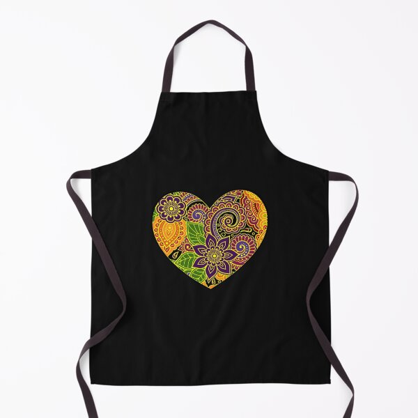 Item preview, Multi Colored Floral Heart Shaped design designed and sold by ak7sailor.