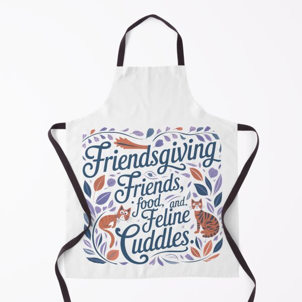 Item preview, Friendsgiving - Friends, Food and Feline Cuddles designed and sold by Crazy Before Cats.