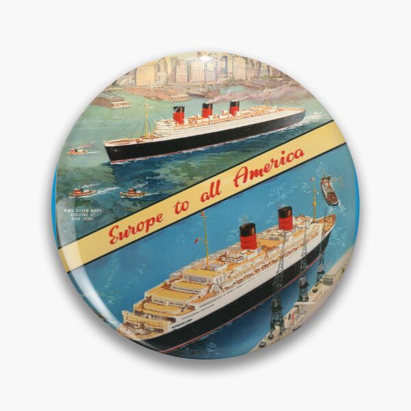 Item preview, Cunard Travel Poster: Europe to America designed and sold by ExpressingSelf.