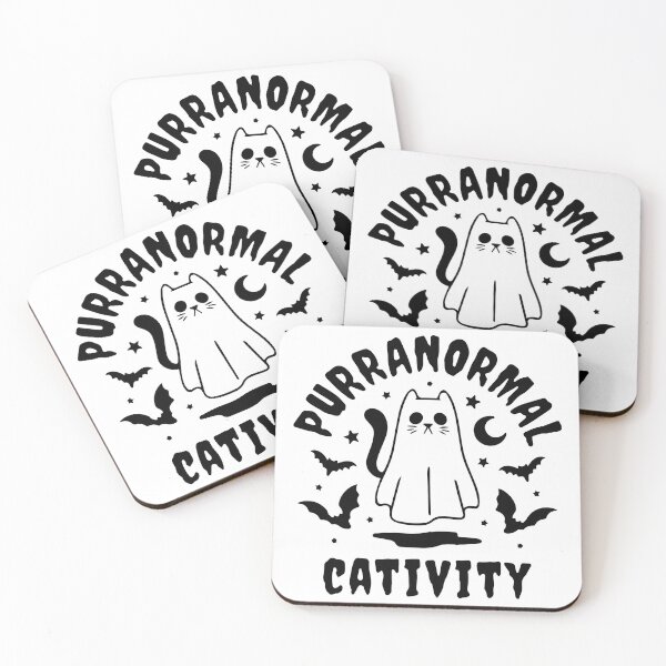 Item preview, Purranormal Cativity - Ghostly Cat Halloween designed and sold by -DEEWOLF-.