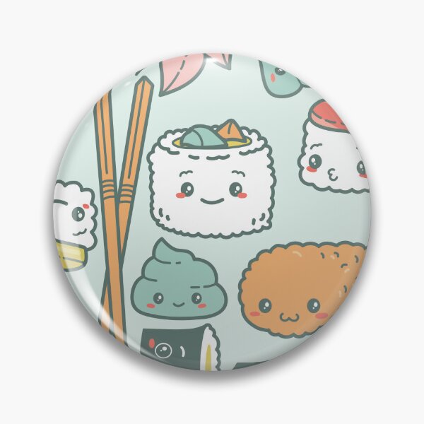 Item preview, kawaii green sushi tempura cute designed and sold by Gossip Rag.