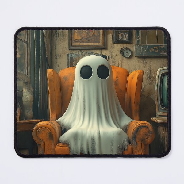 Item preview, Ghost Lounging in Vintage Orange Armchair Living Room designed and sold by SavinMercantile.
