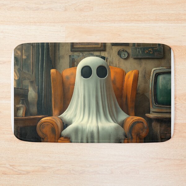 Item preview, Ghost Lounging in Vintage Orange Armchair Living Room designed and sold by SavinMercantile.