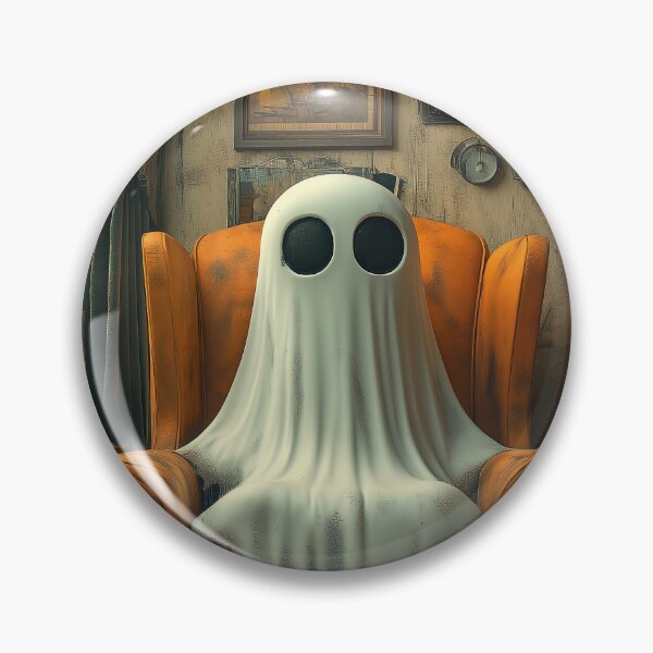 Item preview, Ghost Lounging in Vintage Orange Armchair Living Room designed and sold by SavinMercantile.