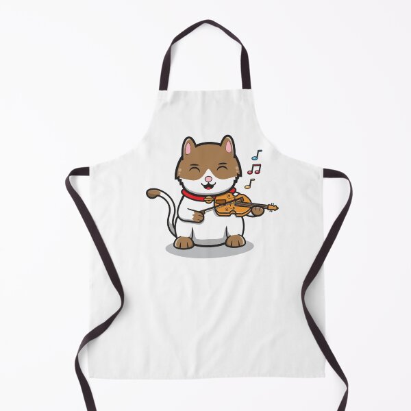 Item preview, cat playing musical violin designed and sold by Karisdesignss.