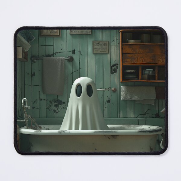 Item preview, Ghost Relaxing in Vintage Clawfoot Bathtub Scene designed and sold by SavinMercantile.