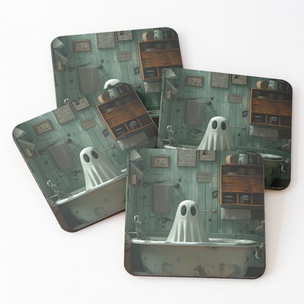 Item preview, Ghost Relaxing in Vintage Clawfoot Bathtub Scene designed and sold by SavinMercantile.