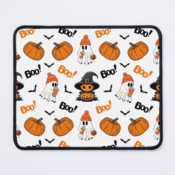 Item preview, Pumpkin Ghost Spooky Fall Halloween Pattern designed and sold by Got2BSnazzy.
