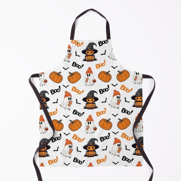 Item preview, Pumpkin Ghost Spooky Fall Halloween Pattern designed and sold by Got2BSnazzy.