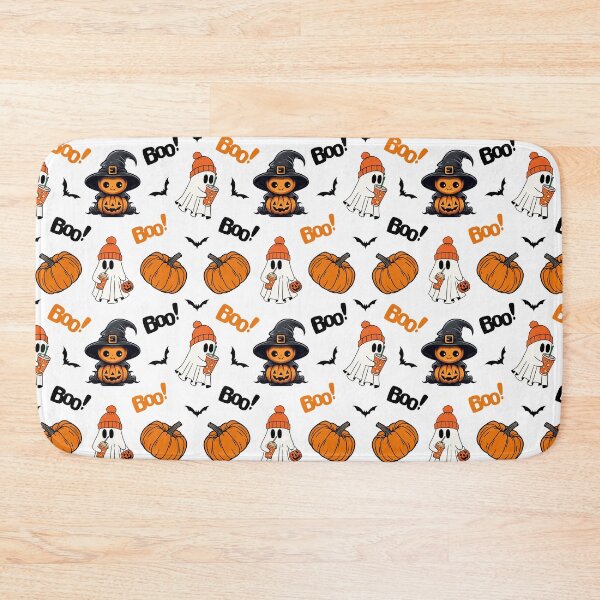 Item preview, Pumpkin Ghost Spooky Fall Halloween Pattern designed and sold by Got2BSnazzy.