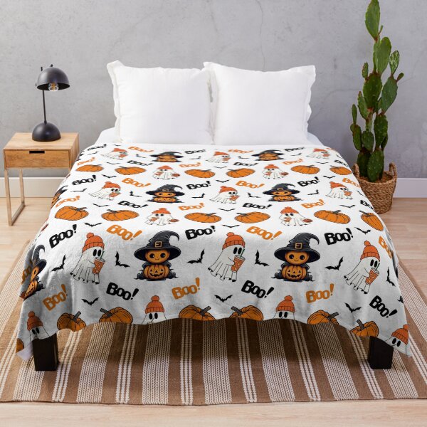 Item preview, Pumpkin Ghost Spooky Fall Halloween Pattern designed and sold by Got2BSnazzy.
