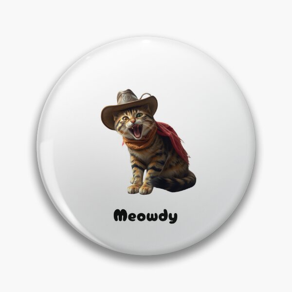 Item preview, cowboy cat with cowboy hat and with Meowdy designed and sold by GinnyGi.