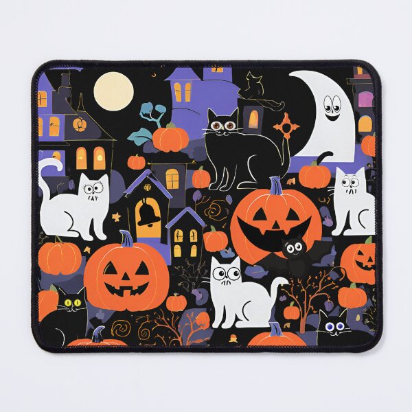 Item preview, Spooky Cats and Pumpkins designed and sold by Vestina88.