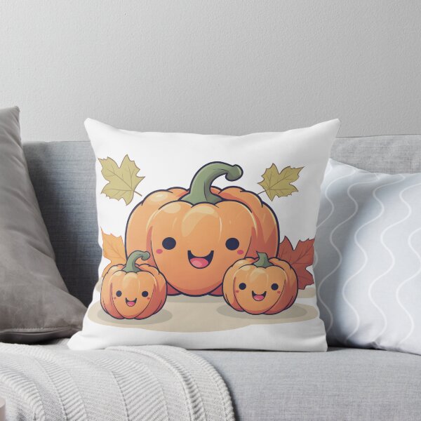 Item preview, Cute Pumpkin Family Illustration - Kawaii Autumn Vibes designed and sold by sirenandscript.