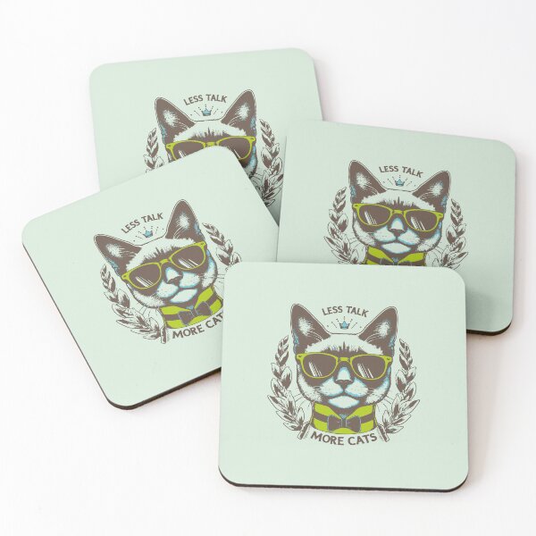 Item preview, Less Talk More Cats designed and sold by Horizon Cartoon.