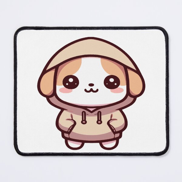 Item preview, Cute dog in kawaii chibi style wearing a sweater, hoodie or sweatshirt designed and sold by AdrianMDesigns.