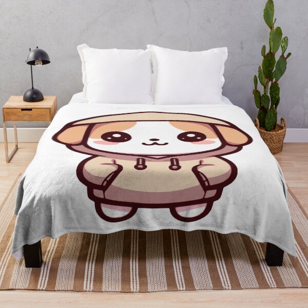 Item preview, Cute dog in kawaii chibi style wearing a sweater, hoodie or sweatshirt designed and sold by AdrianMDesigns.