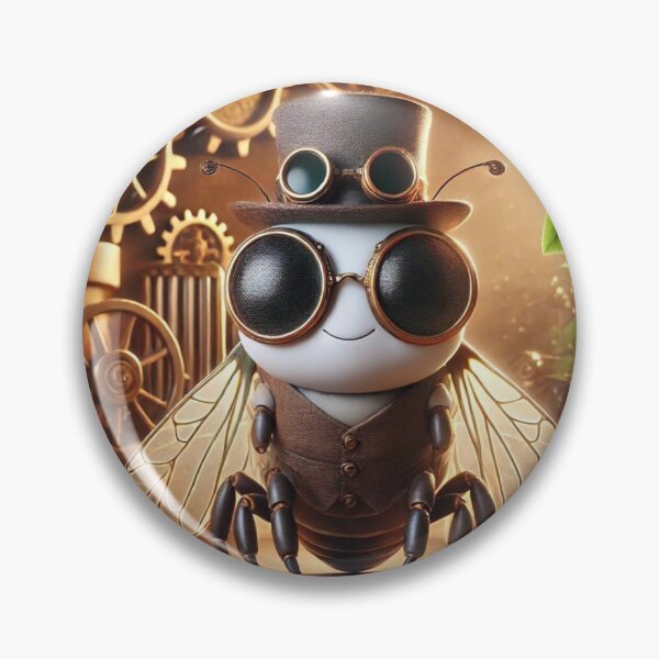 Item preview, Steampunk Cicada designed and sold by Sillytoe.