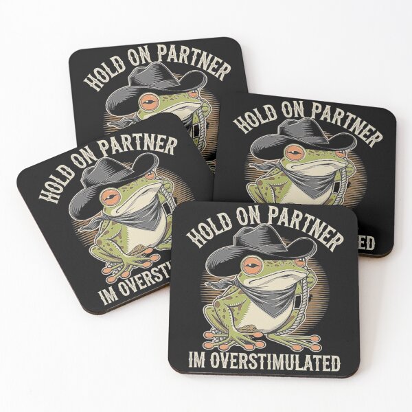 Item preview, Cowboy Frog Overstimulation - Funny Frog Design for Relaxation designed and sold by love3617.