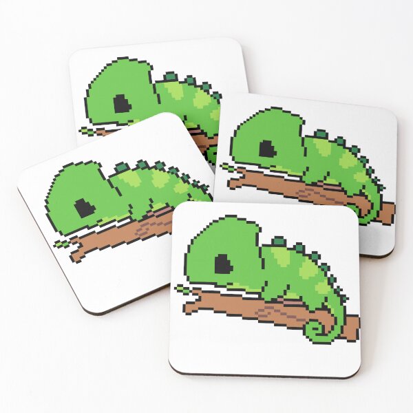Item preview, Vibrant Pixel Chameleon designed and sold by ignoreintuition.