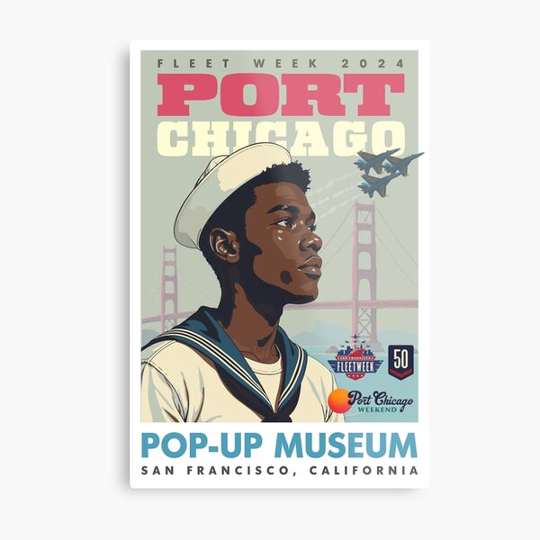 Port Chicago Fleet Week Pop-Up Museum Metal Print