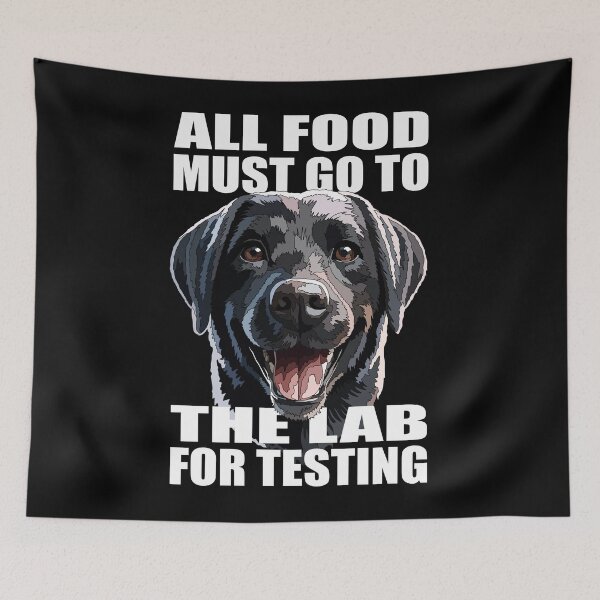 Item preview, Funny Black Labrador The Lab Food designed and sold by Just-Arts-4U.