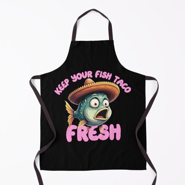 Item preview, Keep Your Fish Taco Fresh | Funny Cartoon Codfish designed and sold by NerdyWerks.