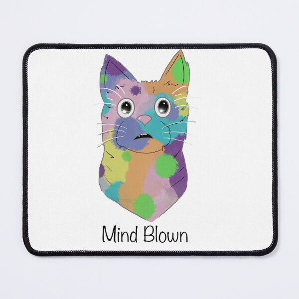 Item preview, Mind Blown Cat designed and sold by NorthyArts.