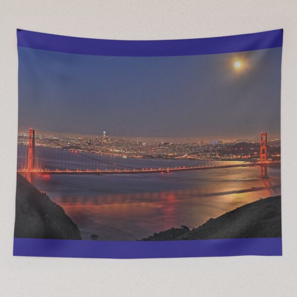 Item preview, Moon over San Francisco designed and sold by outdoorstudio.