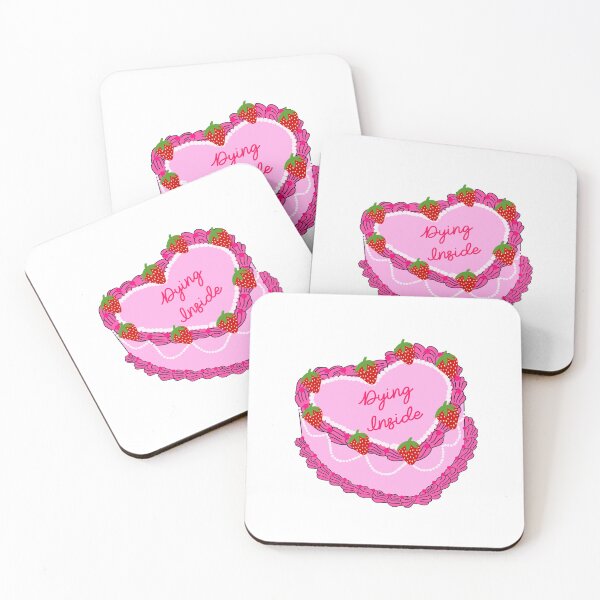Item preview, Dying inside vintage cake with strawberries  designed and sold by brooklex.
