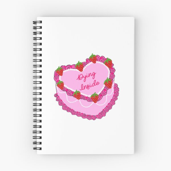 Item preview, Dying inside vintage cake with strawberries  designed and sold by brooklex.