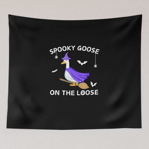 Item preview, Spooky Goose On The Loose Witch Silly Goose Animal Halloween designed and sold by FreshHub9.