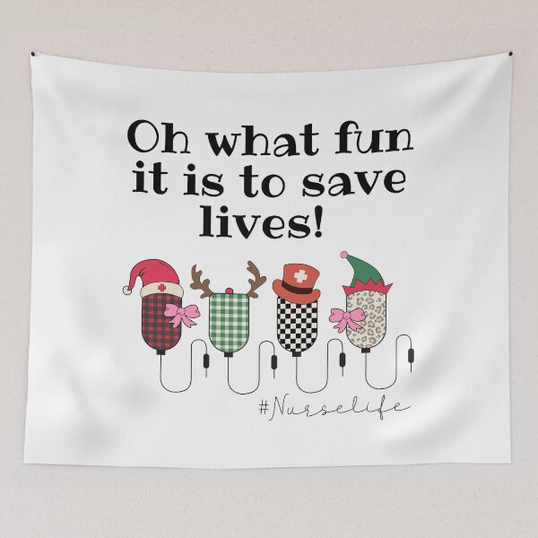 Item preview, Oh What Fun It Is to Save Lives! - #NurseLife designed and sold by JoeysPODShop.