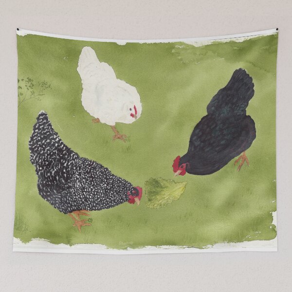 Item preview, The Ladies Love Salad Watercolor designed and sold by The Elderberry Blossom.