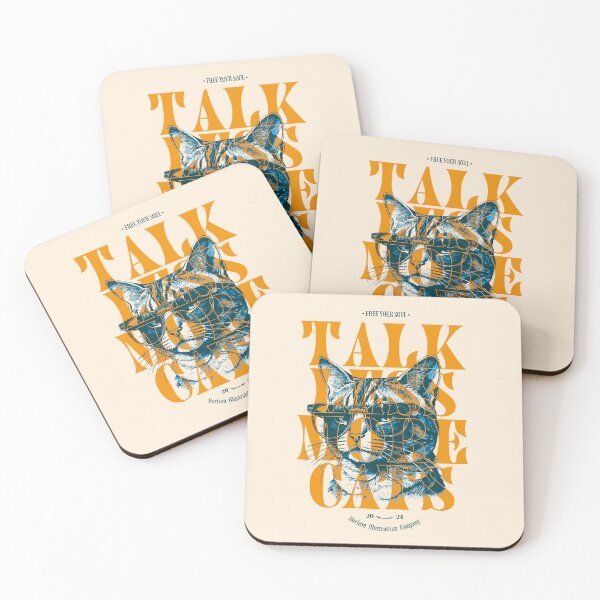 Item preview, Less Talk More Cats designed and sold by Horizon Cartoon.