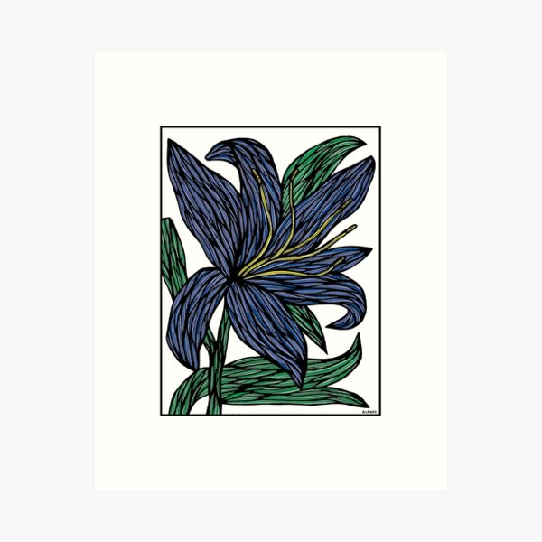 "Sapphire Serenity" Art Print