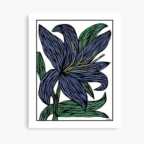 "Sapphire Serenity" Canvas Print