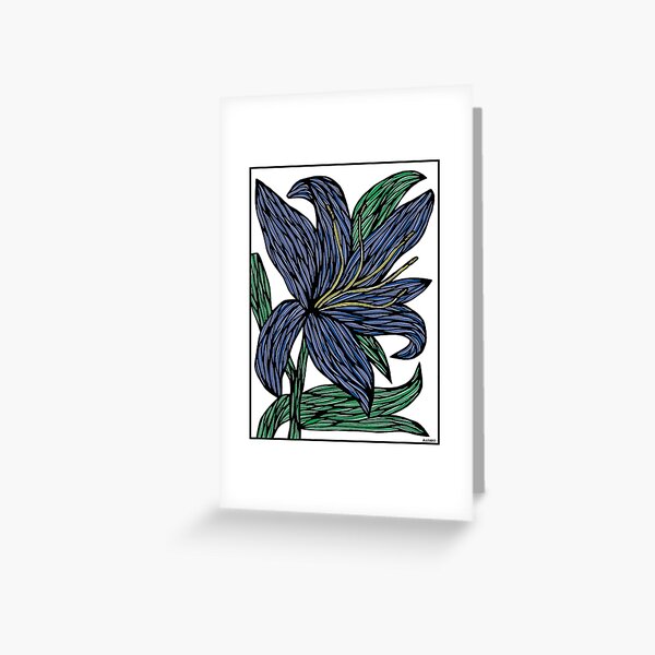 "Sapphire Serenity" Greeting Card