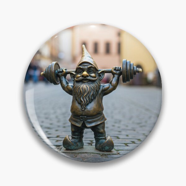Item preview, Thinking of Wroclaw - Gnome Lifting Weights designed and sold by Purrfecta.