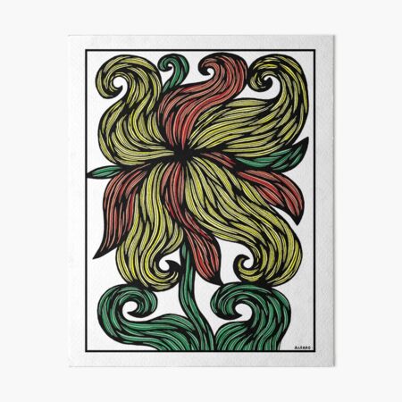 "Fiery Bloom" Art Board Print