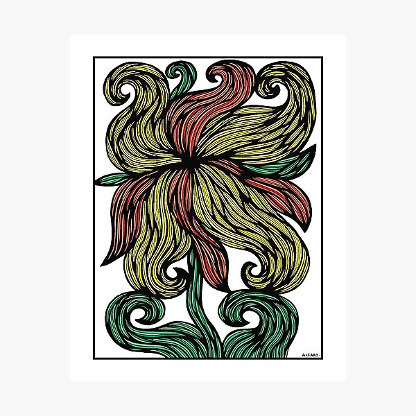 "Fiery Bloom" Photographic Print