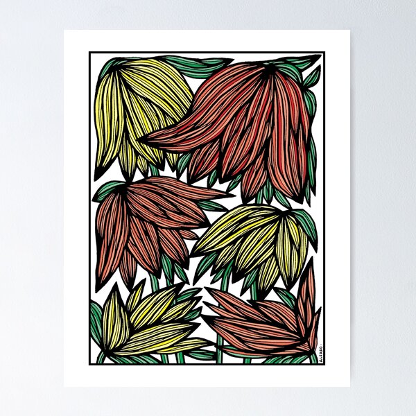 "Wild Sunset Blooms" Poster