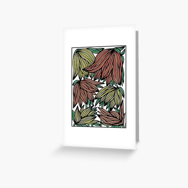 "Wild Sunset Blooms" Greeting Card