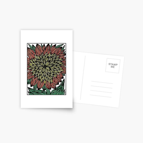"Flameburst Blossom" Postcard