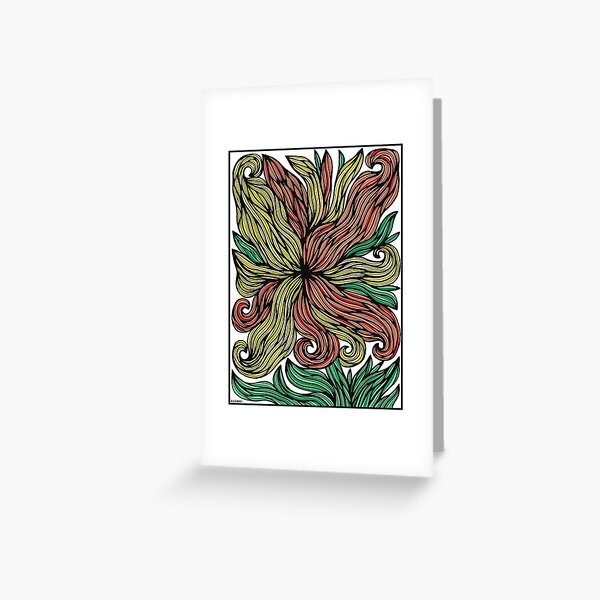 "Golden Ember" Greeting Card